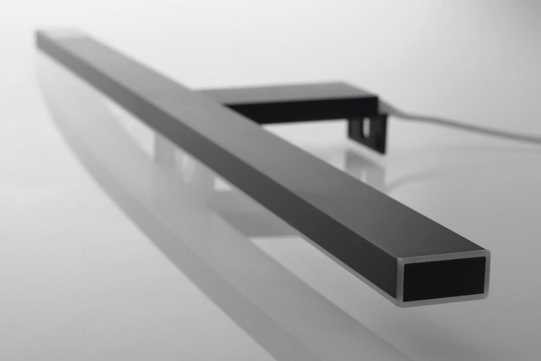 ESTHER 2 LED oświetlenie ścienne, czarne, 8 W (500x14x107 mm)