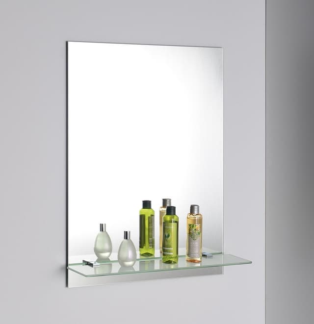 Lustro z półką 60x80cm z zawiasami, ochrona przed korozją