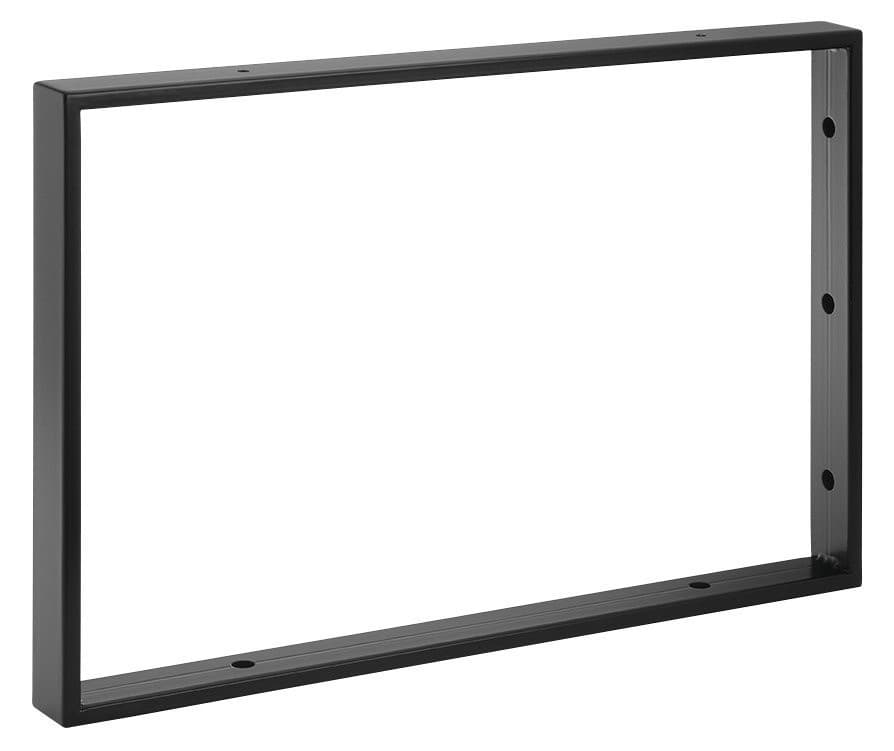 Wspornik stalowy 490x330x40mm, malowany czarny mat