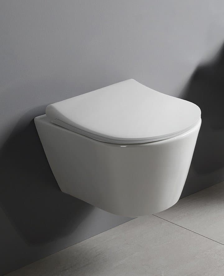 AVVA deska WC SLIM Soft Close, Duroplast, biała/chrom
