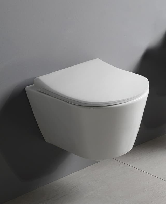 AVVA deska WC SLIM Soft Close, Duroplast, biała/chrom