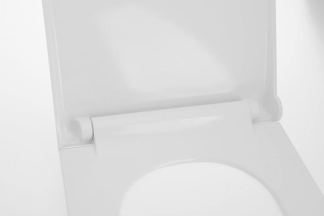 AVVA deska WC SLIM Soft Close, Duroplast, biała/chrom
