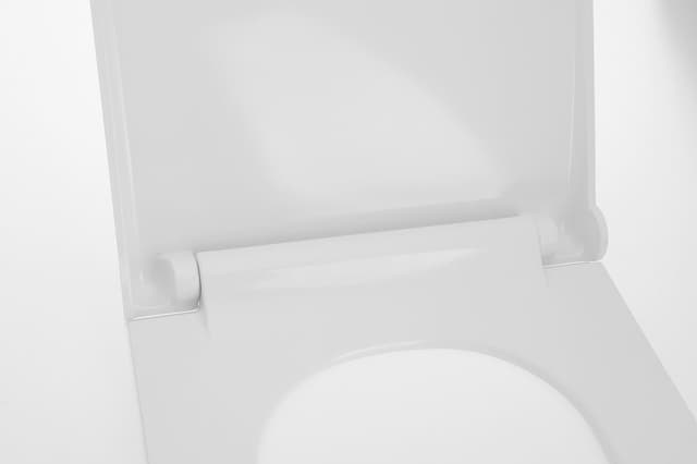 AVVA deska WC SLIM Soft Close, Duroplast, biała/chrom