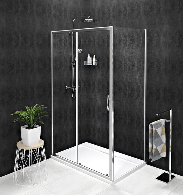 SIGMA SIMPLY drzwi prysznicowe przesuwne 1200mm, szkło czyste z wykończeniem COATED GLASS