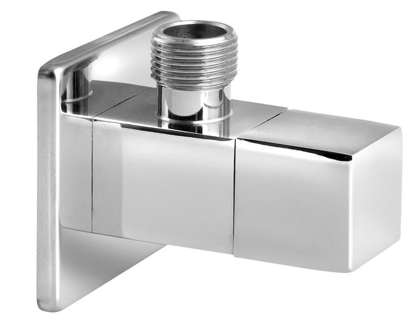Zawór narożny 1/2 "x3/8", kwadratowy, chrom