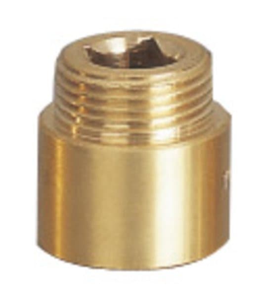 Przedłużka gwintowa 1/2" x 20mm, mosiężna