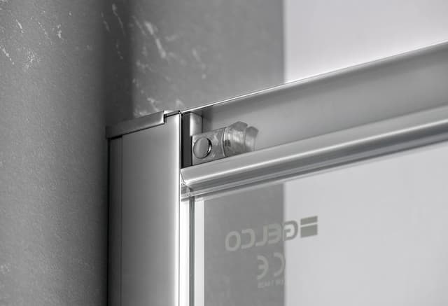 SIGMA SIMPLY drzwi prysznicowe przesuwne 1100 mm, szkło Brick, polerowane aluminium