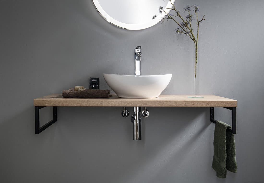 Umywalka nablatowa ceramiczna 42x34 cm owalna biała Aqualine