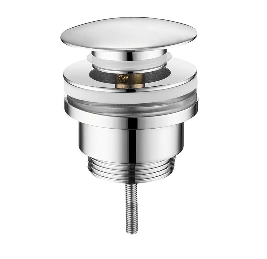Odpływ umywalkowy 5/4-inch, Klik-Klak, duży korek chrom