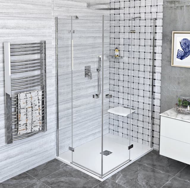 FORTIS kabina prysznicowa 800x900 mm, wejście z rogu