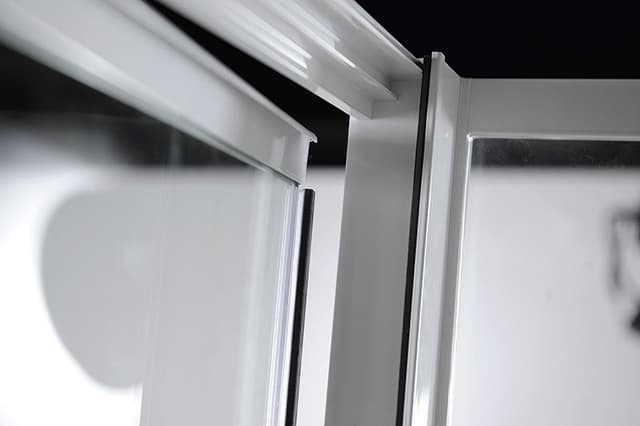 AMICO drzwi prysznicowe zawiasowe 820-1000x1850mm, szkło czyste