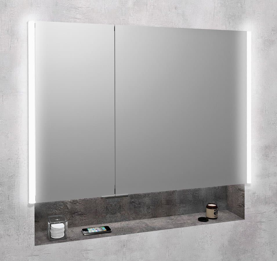 INTEGRA szafka z lustrem do zabudowy z oświetleniem LED, 85,5x70cm