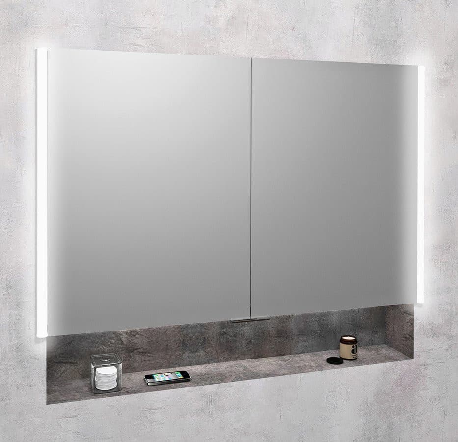 INTEGRA szafka z lustrem do zabudowy z oświetleniem LED, 105x70 cm