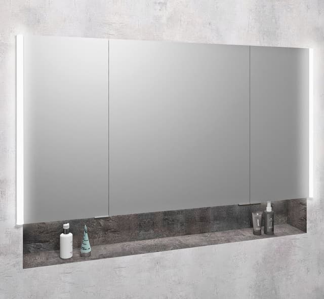 INTEGRA szafka z lustrem do zabudowy z oświetleniem LED, 125x70 cm