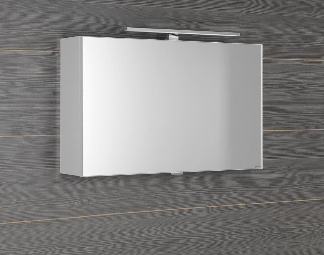 CLOE szafka lustrzana z oświetleniem LED, 80x50x18 cm, biała