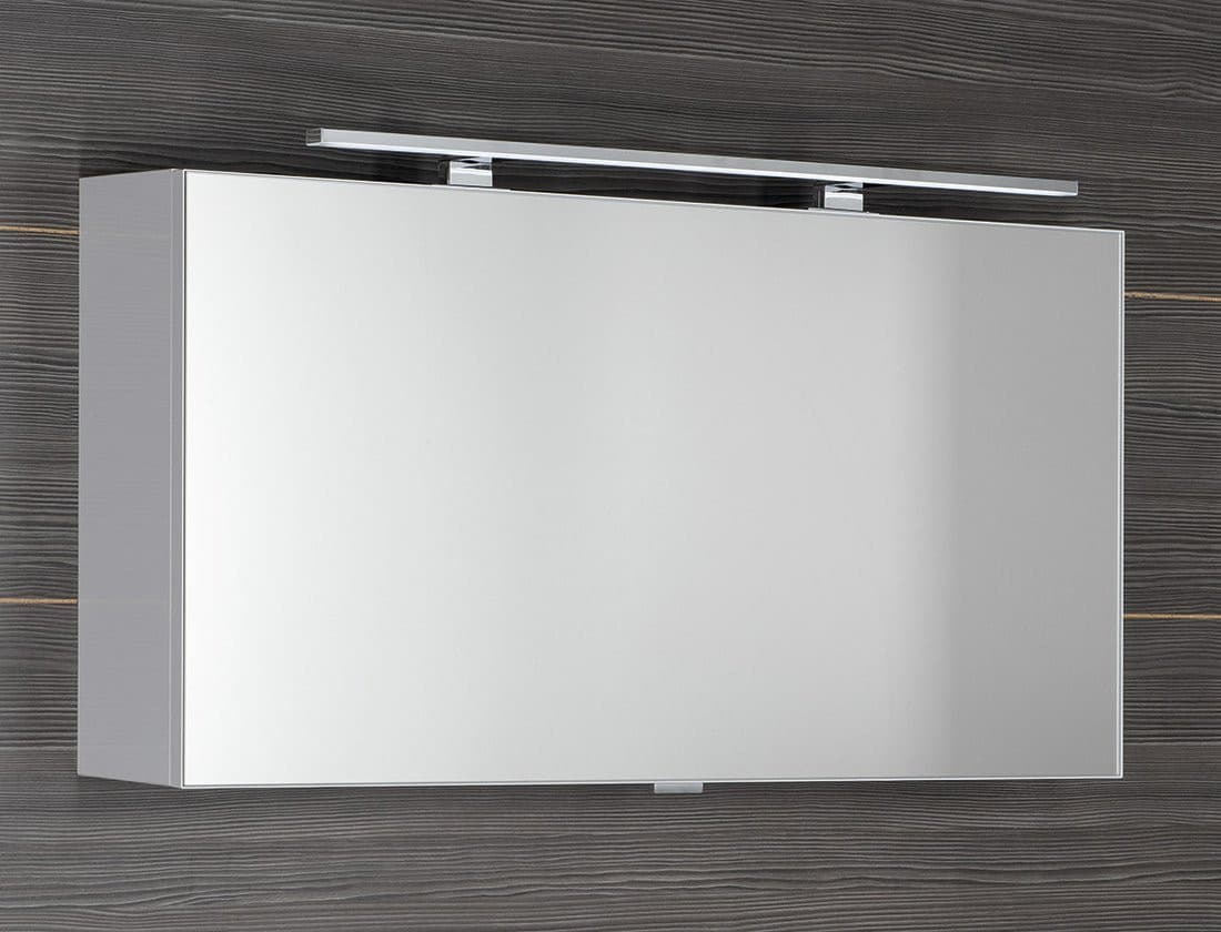 CLOE szafka z lustrem LED, 100x50x18cm, biała