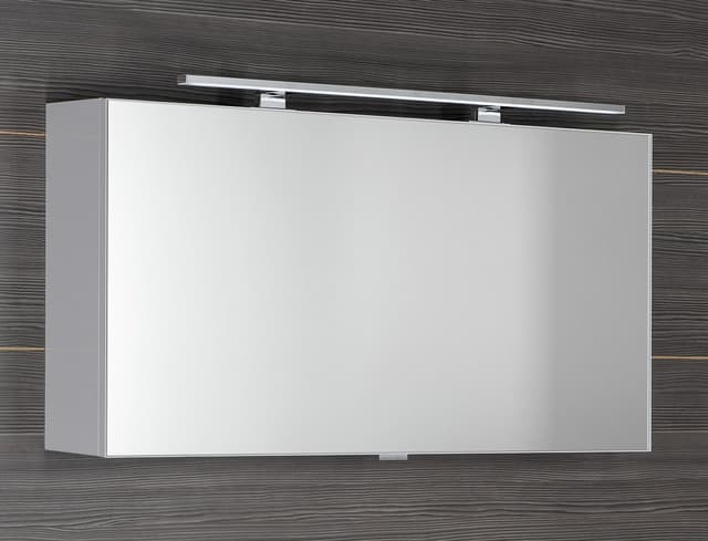 CLOE szafka z lustrem LED, 100x50x18cm, biała