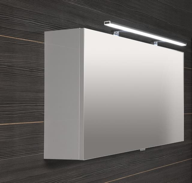 CLOE szafka z lustrem LED, 100x50x18cm, biała