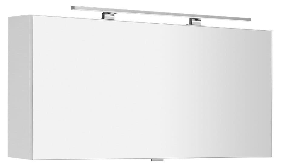 CLOE szafka z lustrem z oświetleniem LED, biała 120x50x18cm