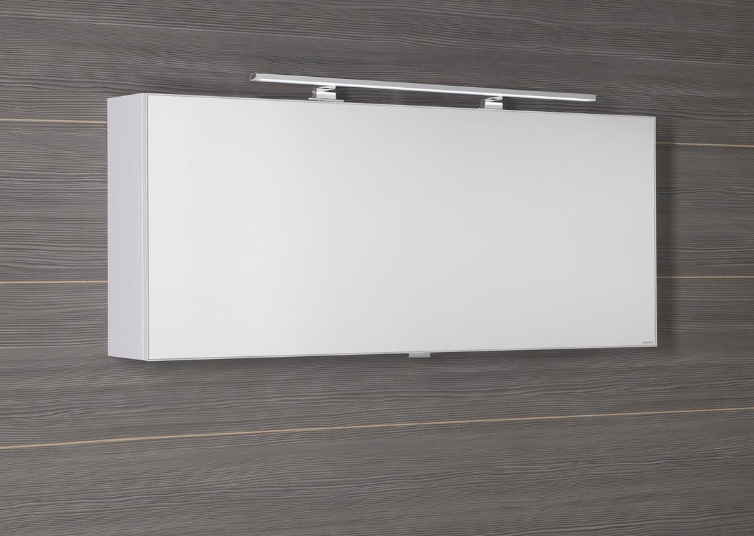 CLOE szafka z lustrem z oświetleniem LED, biała 120x50x18cm