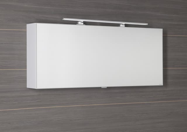 CLOE szafka z lustrem z oświetleniem LED, biała 120x50x18cm