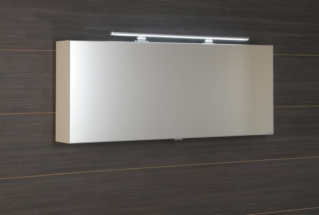 CLOE szafka z lustrem z oświetleniem LED, biała 120x50x18cm