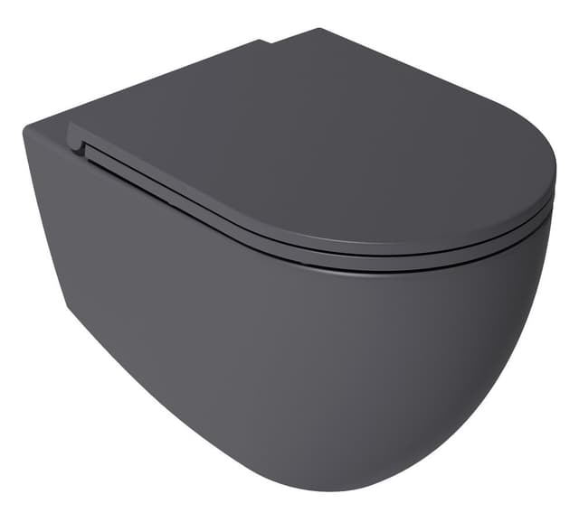 INFINITY Deska WC SLIM Soft Close Easy Take, antracytowa