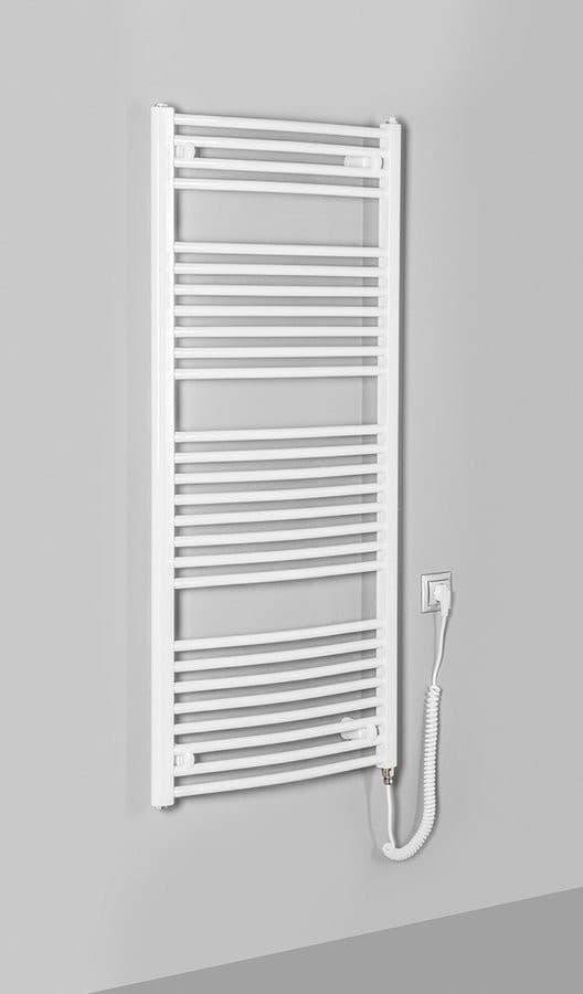 ORBIT-E grzejnik elektryczny, obły, 600 W, 600x1320 mm, biały