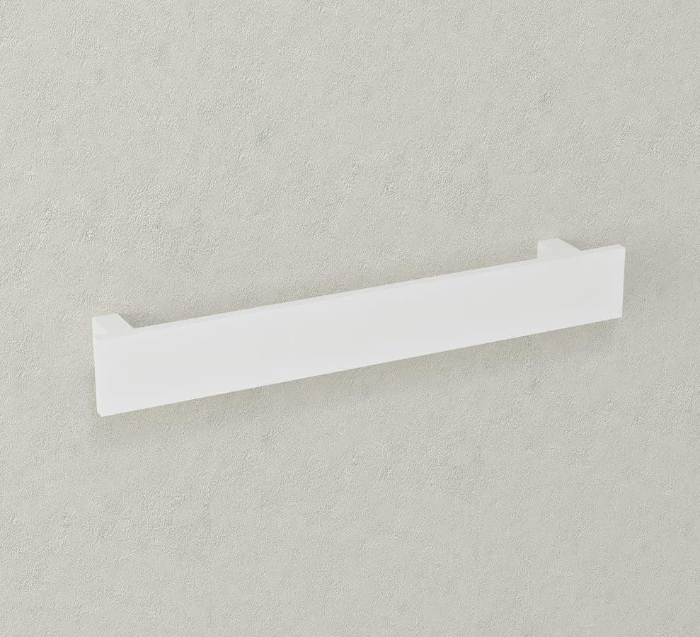 PATRON wieszak na ręczniki jedno ramię, kanciaste, 450x60mm, biały