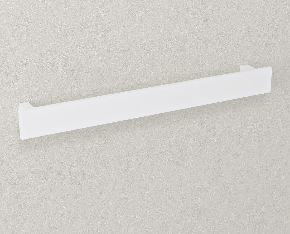 PATRON wieszak na ręczniki, kanciasty, biały, 600x60 mm