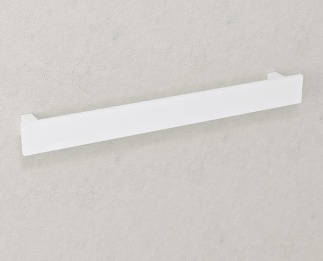 PATRON wieszak na ręczniki, kanciasty, biały, 600x60 mm