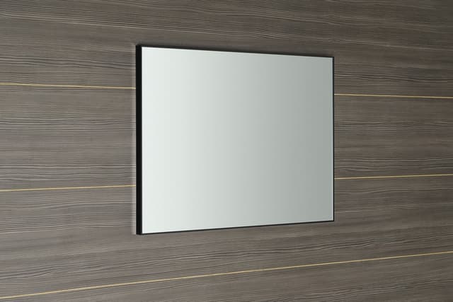 AROWANA lustro prostokątne w ramie, 600x800mm, czarny mat