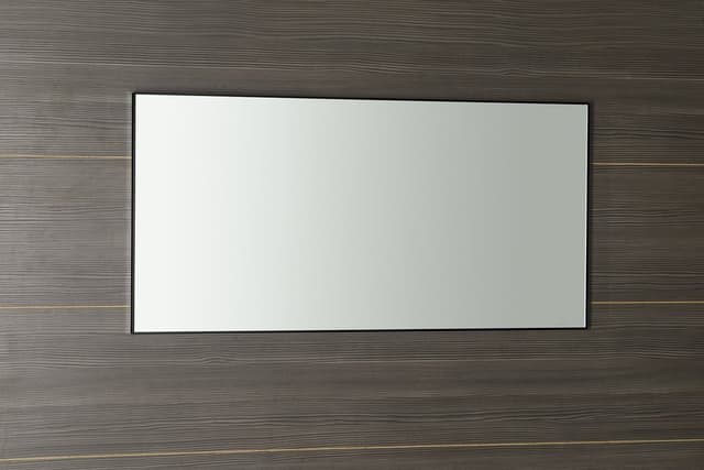 AROWANA lustro prostokątne w ramie czarny mat 1000x500mm