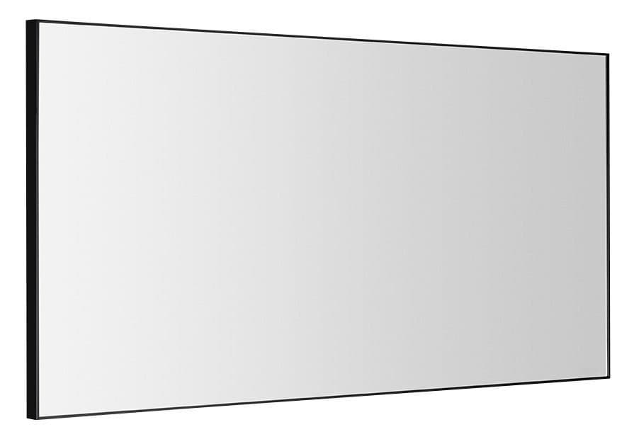 AROWANA Lustro prostokątne w ramie aluminiowej, 1200x600mm, czarny mat