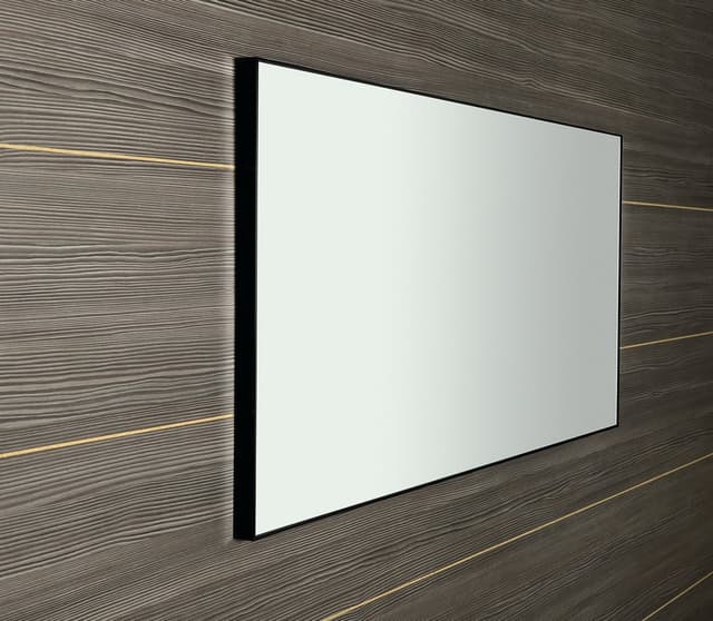 AROWANA Lustro prostokątne w ramie aluminiowej, 1200x600mm, czarny mat