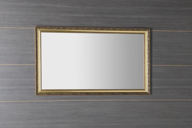 BOHEMIA lustro prostokątne w drewnianej ramie 589x989 mm, złote