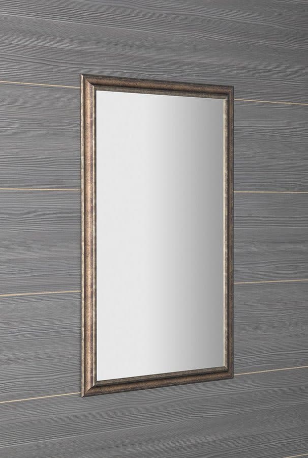 Lustro ROMINA w drewnianej ramie 580x980mm, brązowa patyna