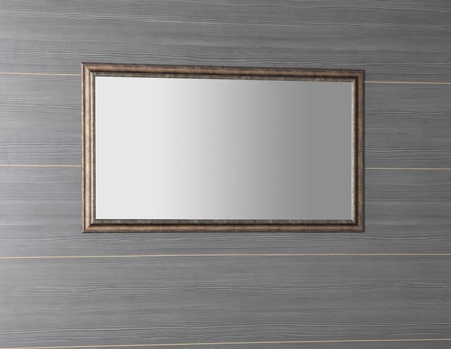 Lustro ROMINA 58x98 cm w drewnianej ramie brązowej patyny