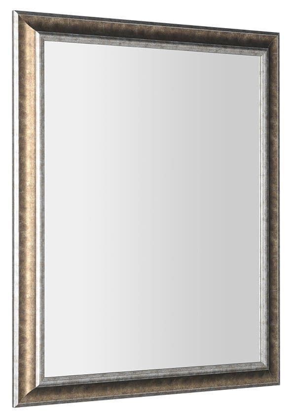 AMBIENTE lustro prostokątne w drewnianej ramie 720x920 mm, brązowa patyna