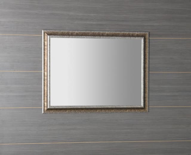 AMBIENTE lustro prostokątne w drewnianej ramie 720x920 mm, brązowa patyna