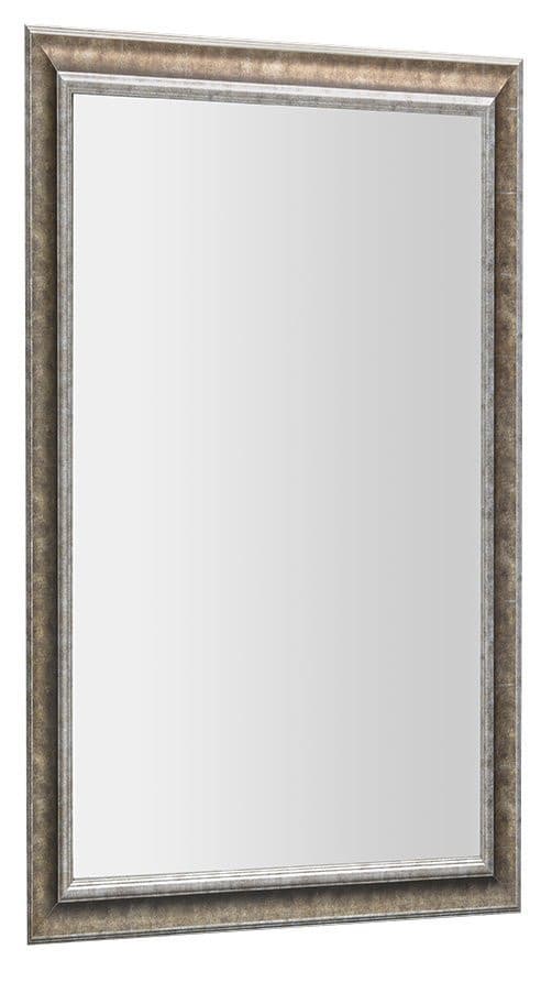 AMBIENTE lustro prostokątne w drewnianej ramie 620x1020mm, brązowa patyna