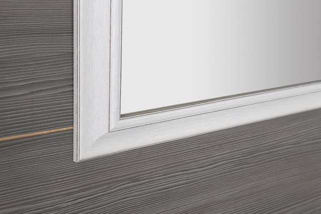 AMBIENTE lustro prostokątne w drewnianej ramie 620x1020 mm, starobiały