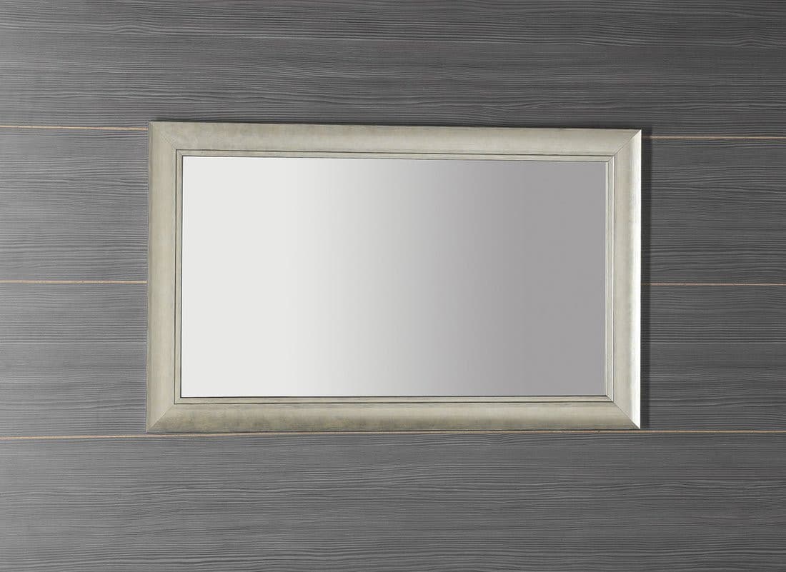 Lustro CORONA w drewnianej ramie, 628x1028 mm, kolor szampan