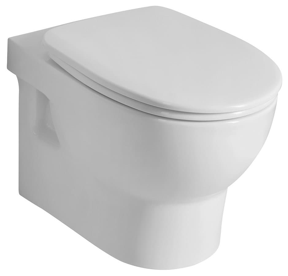 ABSOLUTE miska WC zawieszana Rimless, 35x50 cm, biała