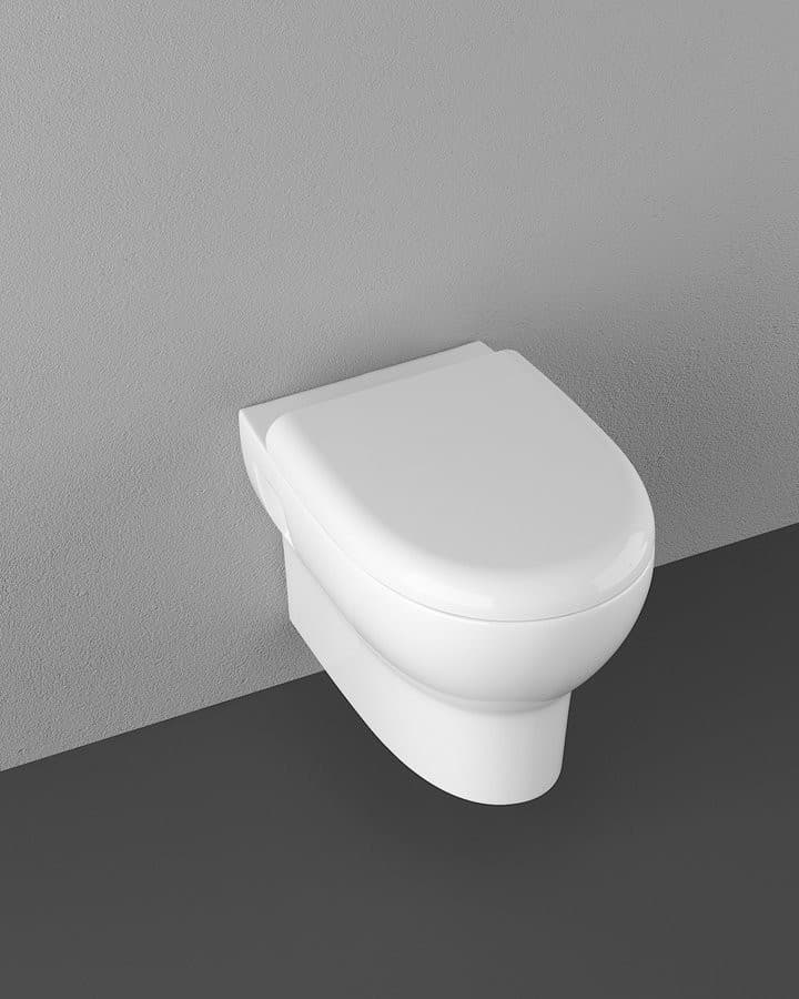 ABSOLUTE miska WC zawieszana Rimless, 35x50 cm, biała