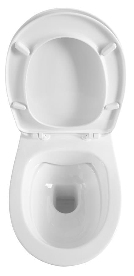 ABSOLUTE miska WC zawieszana Rimless, 35x50 cm, biała