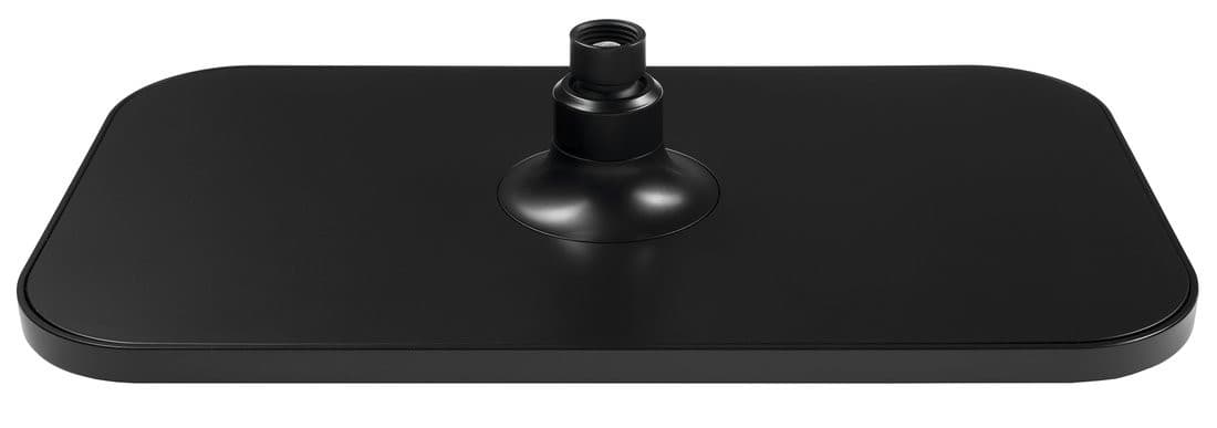 Deszczownica 200x350mm z funkcją AntiCalc, ABS, czarny mat