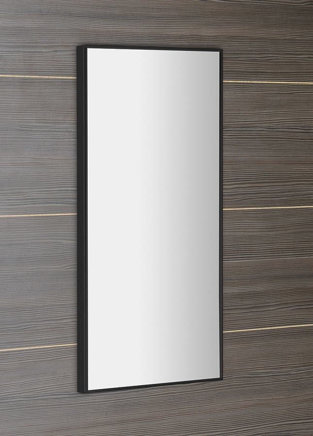 AROWANA Lustro prostokątne w ramie 350x900mm, czarny mat