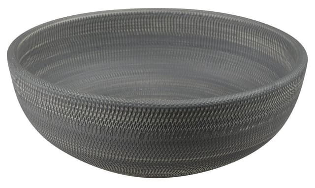 PRIORI umywalka ceramiczna nablatowa okrągła Ø 41 cm, szara z wzorem