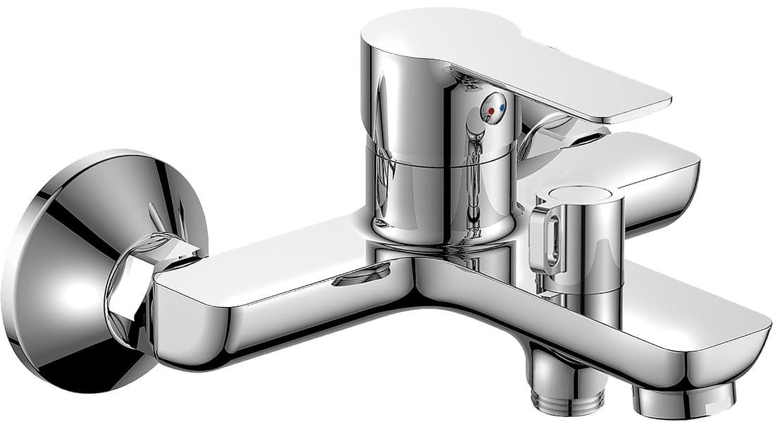 BARON bateria wannowa ścienna chromowana, rozstaw 150mm